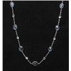Image 2 : #15 10K GOLD SAPPHIRE 8.10ct & MOON STONE NECKLACE