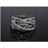 Image 1 : #16 14K GOLD EMERALD 0.20ct & 76 SIDE DIAMONDS