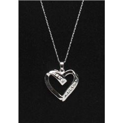 #19 14K GOLD DIAMOND 0.30ct HEART SHAPE PENDANT