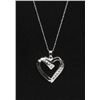 Image 1 : #19 14K GOLD DIAMOND 0.30ct HEART SHAPE PENDANT