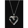 Image 2 : #19 14K GOLD DIAMOND 0.30ct HEART SHAPE PENDANT