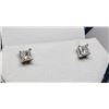Image 1 : #20 14K GOLD DIAMOND 0.70ct EARRINGS W/ SCREWBACKS