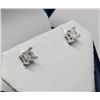Image 2 : #20 14K GOLD DIAMOND 0.70ct EARRINGS W/ SCREWBACKS