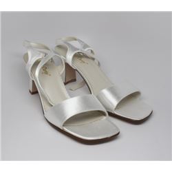 SATIN PARTY HIGH HEEL DRESS SHOES SIZE 8 1/2 B