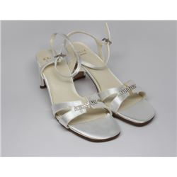 SATIN PARTY HIGH HEEL DRESS SHOES SIZE 7 1/2 B