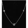 Image 2 : #23 14K GOLD DIAMOND 0.90ct NECKLACE
