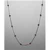 Image 1 : #28 10K GOLD BLACK DIAMOND 2.0ct NECKLACE