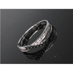 #31 14K GOLD BLACK & WHITE DIAMOND 0.12ct RING
