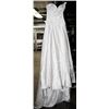 Image 1 : DARK IVORY WEDDING DRESS SIZE:8