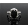 Image 1 : #42 14K GOLD BLACK AGATE 16 SIDE BLACK DIAMOND