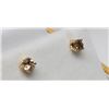 Image 2 : #45 14K GOLD BROWN DIAMOND 0.53ct EARRINGS