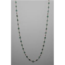 #47 14K GOLD EMERALD 9.0ct & DIAMOND 0.23ct