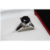 Image 2 : #50 14K GOLD BLACK DIAMOND 2.30ct RING