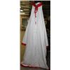 Image 2 : IVORY & RED  WEDDING DRESS SIZE: 10