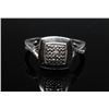 Image 1 : #62 STERLING SILVER DIAMOND 0.20ct RING