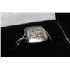 Image 2 : #62 STERLING SILVER DIAMOND 0.20ct RING