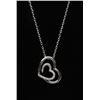 Image 1 : #66 STERLING SILVER DIAMOND 0.10ct PENDANT