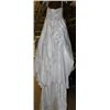 Image 2 : WHITE WEDDING DRESS SIZE: 10