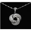 Image 1 : #71 18K GOLD DIAMOND 0.50ct PENDANT NECKLACE