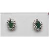 Image 1 : #72 14K GOLD EMERALD 1.04ct & DIAMOND 0.16ct