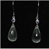 Image 1 : #75 10K GOLD GREEN AMETHYST & TANZANITE EARRINGS