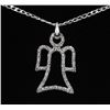 Image 1 : #76 STERLING SILVER DIAMOND 0.30ct ANGEL PENDANT