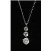 Image 1 : #78 14K GOLD DIAMOND 1.0ct JOURNEY STYLE PENDANT