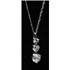 Image 2 : #78 14K GOLD DIAMOND 1.0ct JOURNEY STYLE PENDANT