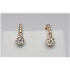Image 1 : #80 18K GOLD DAIMOND 0.5ct EARRINGS