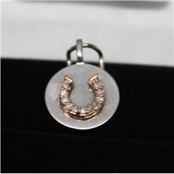 #82 STERLING SILVER & 14K ROSE GOLD DIAMOND