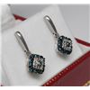 Image 2 : #86 STERLING SILVER BLUE & WHITE DIAMOND 0.4ct