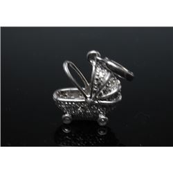 #89 STERLING SILVER DIAMOND 0.3ct PENDANT