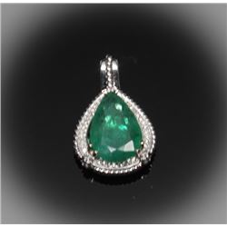 #99 14K GOLD EMERALD 4.97ct & DIAMOND 0.24ct