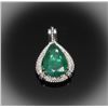 Image 1 : #99 14K GOLD EMERALD 4.97ct & DIAMOND 0.24ct