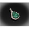 Image 2 : #99 14K GOLD EMERALD 4.97ct & DIAMOND 0.24ct