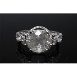 #100 14K GOLD DIAMOND 5.07ct & 0.26ct RING