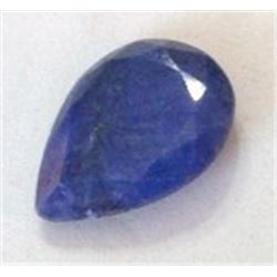 10.35 CARAT BLUE SAPPHIRE *RARE VERY HUGE* GEMSTONE TEAR DROP CUT AND FACETED GEM!! GEM CAME OUT OF