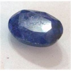 14.95 CARAT BLUE SAPPHIRE *RARE VERY HUGE* GEMSTONE OVAL CUT AND FACETED GEM!! GEM CAME OUT OF SAFE!