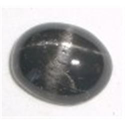 5.75 CARAT BLACK STAR SAPPHIRE *RARE HUGE* GEMSTONE OVAL CUT AND FACETED GEM!! GEM CAME OUT OF SAFE!