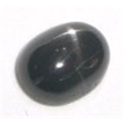 6.80 CARAT BLACK STAR SAPPHIRE *RARE HUGE* GEMSTONE OVAL CUT AND FACETED GEM!! GEM CAME OUT OF SAFE!