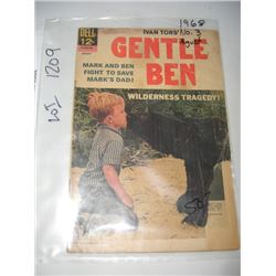 1968 VERY RARE DELL COMICS AUGUST VOL.1 NO.3 *GENTLE BEN-WILDERNESS TRAGEDY* BOOK VALUE $50.00+-!!
