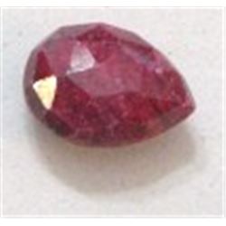 13.00 CARAT RUBY *EXTREMELY RARE VERY LARGE* GEMSTONE PEAR CUT AND FACETED GEM!! GEM CAME OUT OF SAF
