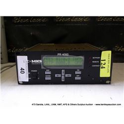 MKS PR4000 READOUT (print sequence:) F-124