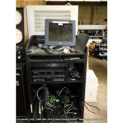 WACOM MONITOR W/ MARANTZ DVD PLAYER-JVC VCR & CART (print sequence:) 64691