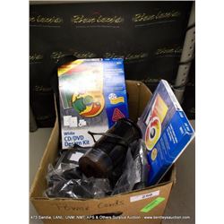 BOX: ASSORTED HARDWARE CD/DVD LABELS-BAGS (print sequence:) 64982