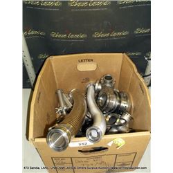 BOX: ASSORTED VARIAN VACUUM VALVE ACCESSORIES (print sequence:) G-025