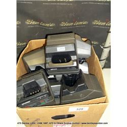 BOX: ASSORTED BATTERY CHARGERS