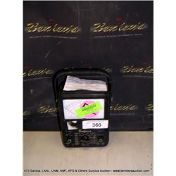 SIMPSON 260 OHMMETER (print sequence:) 65120