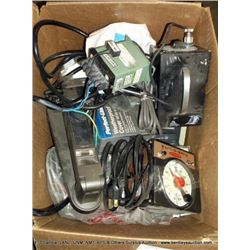 BOX: ASSORTED ELECTRONICS-SCANNER, GAUGES
