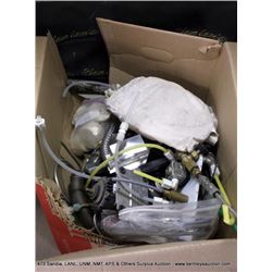 BOX: ASSORTED VALVES HOSES